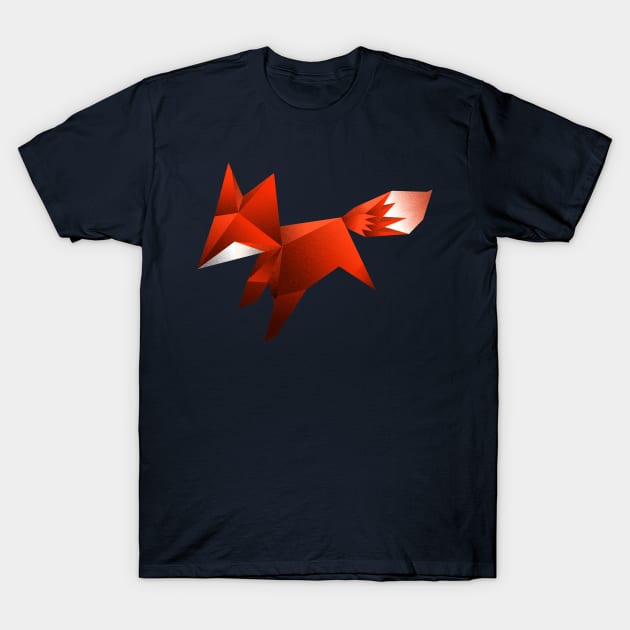 Cute Little Fox T-Shirt by Black Tee Inc